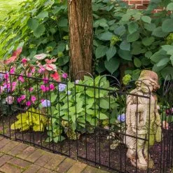 Gilbert & Bennett Yorkshire 39 in. Steel Garden Fence -Deals Silky Store black gilbert bennett garden fencing fb101 a 44 1000