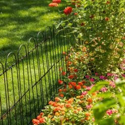 Gilbert & Bennett Yorkshire 39 in. Steel Garden Fence -Deals Silky Store black gilbert bennett garden fencing fb101 a fa 1000