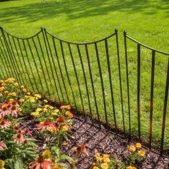 Gilbert & Bennett Canterbury 39 in. Steel Garden Fence -Deals Silky Store black gilbert bennett garden fencing fb102 a 44 1000