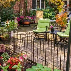 Gilbert & Bennett Canterbury 39 in. Steel Garden Fence -Deals Silky Store black gilbert bennett garden fencing fb102 a fa 1000