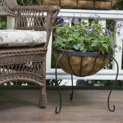 Gilbert & Bennett Canterbury 14 in. Metal Basket Stand Planter -Deals Silky Store black gilbert bennett plant pots bscb15 b 31 1000