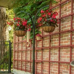 Gilbert & Bennett 12 in. Metal Hanging Basket with Tree Stand (4-Pack) -Deals Silky Store black gilbert bennett plant pots hb4t a 1f 1000