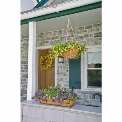 Gilbert & Bennett Canterbury 24 in. Steel Deck Rail Planter -Deals Silky Store black gilbert bennett railing planters dpbcb24 b 1f 1000