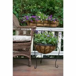 Gilbert & Bennett Canterbury 24 in. Steel Deck Rail Planter -Deals Silky Store black gilbert bennett railing planters dpbcb24 b 44 1000