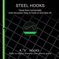 VIVOSUN 3 ft. x 3 ft. Elastic Trellis Netting with Hooks -Deals Silky Store black vivosun tomato cages x001nyh2vx 1f 1000