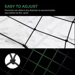 VIVOSUN 3 ft. x 3 ft. Elastic Trellis Netting with Hooks -Deals Silky Store black vivosun tomato cages x001nyh2vx 44 1000