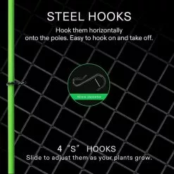 VIVOSUN 3 ft. x 3 ft. Elastic Trellis Netting with Hooks (2-Pack) -Deals Silky Store black vivosun tomato cages x001ph5uh1 1f 1000