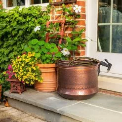 Gilbert & Bennett 150 ft. Embossed Hose Holder -Deals Silky Store bronze antique gilbert bennett hose reels hheirn 44 1000