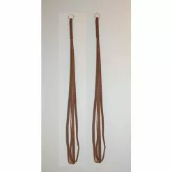 Primitive Planters 36 in. Brown Fabric Plant Hanger (2-Pack)