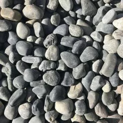 Butler Arts 3/4 in. to 2 in. Small Black Mexican Beach Pebble (500 lbs. Mini Sack)