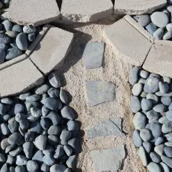 Butler Arts 0.50 cu. ft. 40 lbs. 2 in. to 4 in. Large Black Mexican Beach Pebble (20-Bag Pallet) -Deals Silky Store butler arts bulk landscape rocks bp bk23 40 p 31 1000