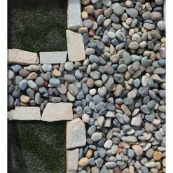 Butler Arts 0.50 cu. ft. 40 lbs. 1 in. to 3 in. Medium Mixed Mexican Beach Pebble (20-Bag Pallet) -Deals Silky Store butler arts bulk landscape rocks bp mx01 40 p 31 1000