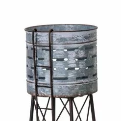 Seasonal Abode Inc Narciso Metal Planter -Deals Silky Store gray seasonal abode inc plant pots fa824 4f 1000