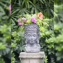 Seasonal Abode Inc Jebris Metal Planter -Deals Silky Store gray seasonal abode inc plant pots sa60010 ds 31 1000