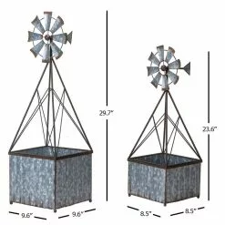 Seasonal Abode Inc Jessie 24 in. x 9 in. x 9 in. Gray Iron Window Boxes and Troughs -Deals Silky Store gray seasonal abode inc planter boxes fa838 c3 1000
