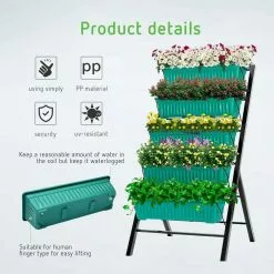 VIVOSUN 4 ft. 5-Tier Vertical Raised Garden Bed 8 VIVOSUN 4 ft. 5-Tier Vertical Raised Garden Bed -Deals Silky Store green vivosun elevated garden beds x002f5uwmp 4f 1000