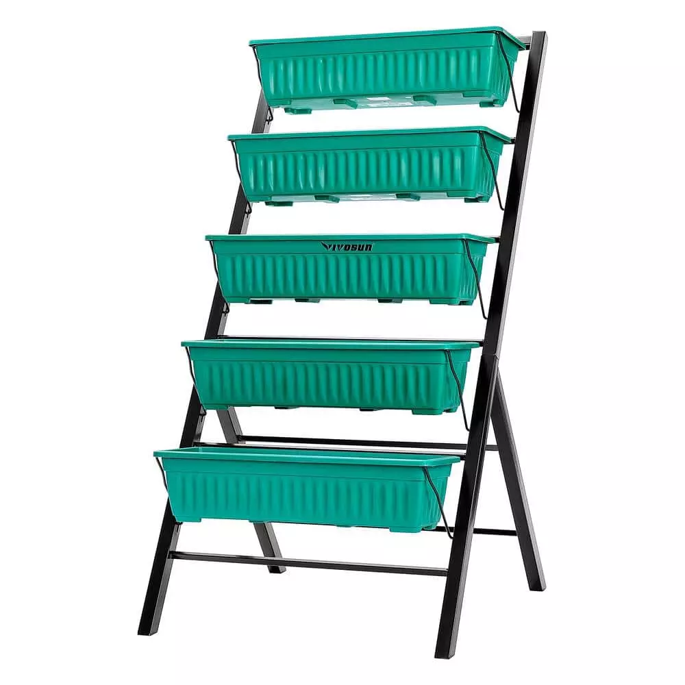 VIVOSUN 4 ft. 5-Tier Vertical Raised Garden Bed 1 VIVOSUN 4 ft. 5-Tier Vertical Raised Garden Bed