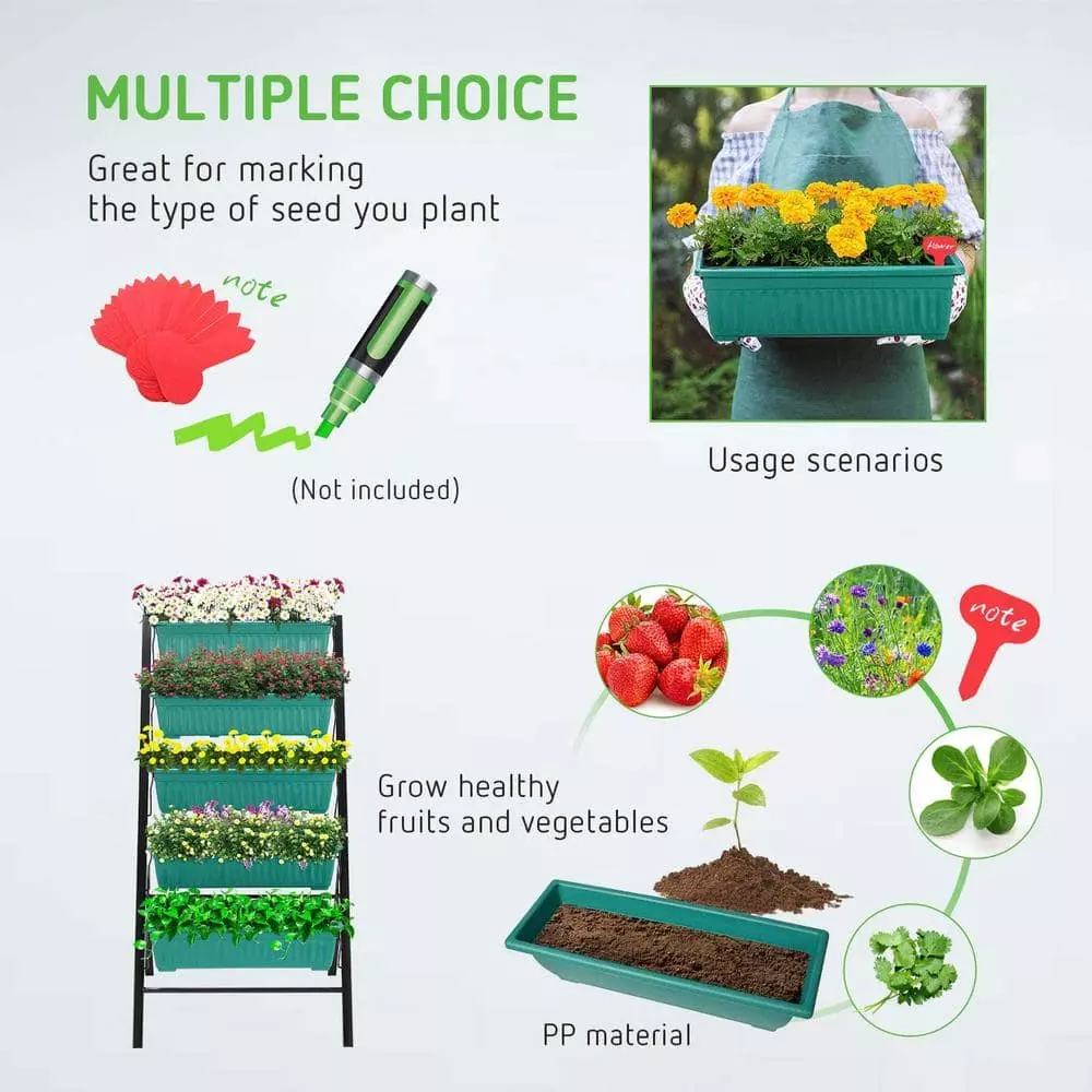 VIVOSUN 4 ft. 5-Tier Vertical Raised Garden Bed 6 VIVOSUN 4 ft. 5-Tier Vertical Raised Garden Bed - Image 6