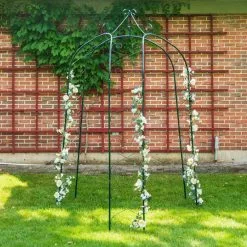 Gilbert & Bennett 71 in. W x 91 in. H Gazebo Trellis Arch -Deals Silky Store greens gilbert bennett garden trellises gaz g 4f 1000