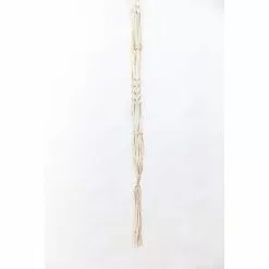 Primitive Planters 42 in. Ivory Woven Cotton Twisted Cord Plant Hanger