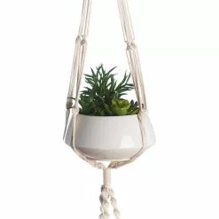 Primitive Planters 60 in. Woven Cotton 2-Tier Woven Plant Hanger 5 Primitive Planters 60 in. Woven Cotton 2-Tier Woven Plant Hanger -Deals Silky Store ivory cotton primitive planters plant hangers 9123 4f 1000