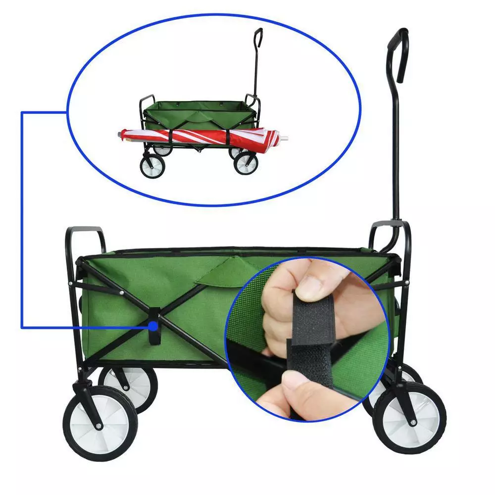 Maocao hoom 4 cu. ft. Steel Folding Garden Cart 5 Maocao hoom 4 cu. ft. Steel Folding Garden Cart - Image 5