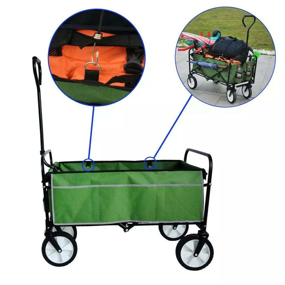 Maocao hoom 4 cu. ft. Steel Folding Garden Cart 2 Maocao hoom 4 cu. ft. Steel Folding Garden Cart - Image 2