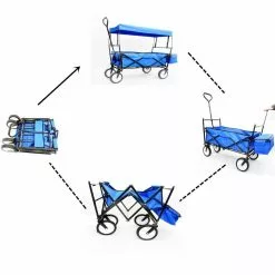 Maocao hoom Blue 3.5 cu.ft. Steel Garden Cart -Deals Silky Store maocao hoom garden carts dj c w22721200 fa 1000