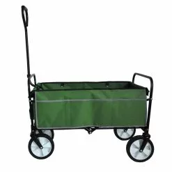 Maocao hoom 4 cu. ft. Green Steel Garden Cart