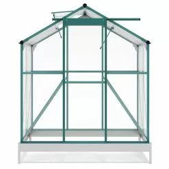 Maocao hoom 6.2 ft.W x 4.3 ft.D. Outdoor Patio Greenhouse with 2 Windows and Base