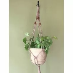 Primitive Planters 36 in. All Natural Jute Plant Hanger (2-Pack) -Deals Silky Store natural primitive planters hanging planters 0291 31 1000