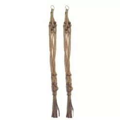 Primitive Planters 30 in. All Natural Jute Plant Hanger (2-Pack)
