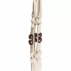 Primitive Planters 42 in. Off White Woven Cotton Beaded Cotton Woven Plant Hanger with Brown Beads 5 Primitive Planters 42 in. Off White Woven Cotton Beaded Cotton Woven Plant Hanger with Brown Beads -Deals Silky Store off white cotton primitive planters plant hangers 9352 4f 1000