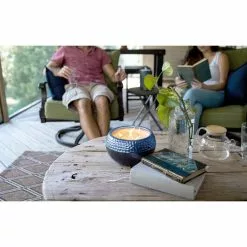 PATIO ESSENTIALS 50 oz. Five Wick Citronella Candle in Ceramic Pot - Blue -Deals Silky Store patio essentials citronella candles 201180sb 66 1000