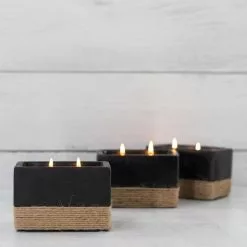 PATIO ESSENTIALS 6 oz. Rectangular Ceramic Citronella Candle with Rope Accent (3-Pack) 7 PATIO ESSENTIALS 6 oz. Rectangular Ceramic Citronella Candle with Rope Accent (3-Pack) -Deals Silky Store patio essentials citronella candles 201949b spk 4f 1000