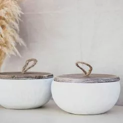 PATIO ESSENTIALS 19 oz. Rustic Ceramic 3 Wick Citronella Candle with Wooden Lid (2-Pack) -Deals Silky Store patio essentials citronella candles 202076ce spk 44 1000