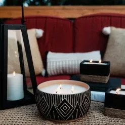 PATIO ESSENTIALS 25 oz. Aztec-Inspired 3 Wick Citronella Candle 8 PATIO ESSENTIALS 25 oz. Aztec-Inspired 3 Wick Citronella Candle -Deals Silky Store patio essentials citronella candles 202279 spk 1f 1000