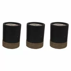 PATIO ESSENTIALS 4.8 oz. Cement Citronella Candle with Rope Accent (3-Pack)