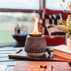 PATIO ESSENTIALS Aztec Black Tabletop Torch (2-Pack) -Deals Silky Store patio essentials citronella candles 20802ce a bk 4f 1000