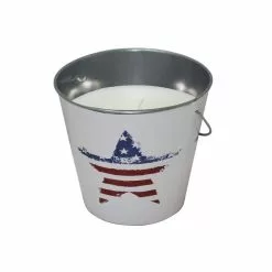 PATIO ESSENTIALS 18 oz. Citronella Candle White Flag Bucket (3-Pack)
