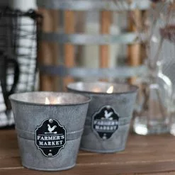 PATIO ESSENTIALS 8 oz. Farmer's Market Citronella Bucket Candle (3-Pack) -Deals Silky Store patio essentials citronella candles 21304p spk 44 1000
