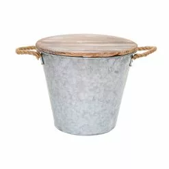 PATIO ESSENTIALS 132 oz. Citronella Galvanized Bucket Candle