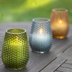 PATIO ESSENTIALS 9 oz. Dotted Glass Citronella Candle -Deals Silky Store patio essentials citronella candles 220080 spk fa 1000