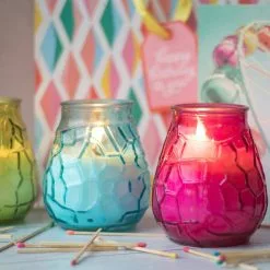 PATIO ESSENTIALS 10.58 oz. Citronella Glass Retro Candle (3-Pack) -Deals Silky Store patio essentials citronella candles 22249 spk 1f 1000
