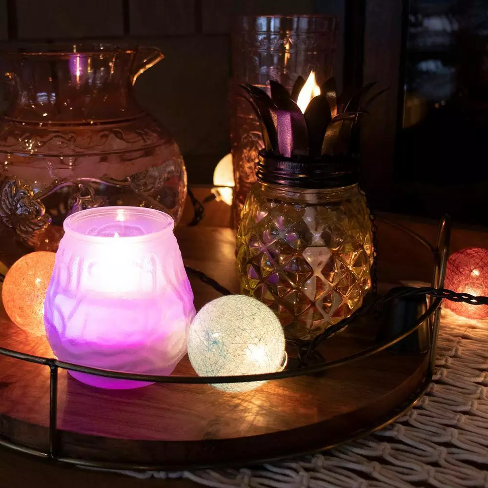 PATIO ESSENTIALS 7.1 oz. LED Color Changing Candle Polynesian (3-Pack) 4 PATIO ESSENTIALS 7.1 oz. LED Color Changing Candle Polynesian (3-Pack) - Image 4