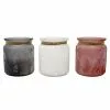 PATIO ESSENTIALS 5 oz. Glass Citronella Sea Salt Candle and Rope Accent (3-Pack)