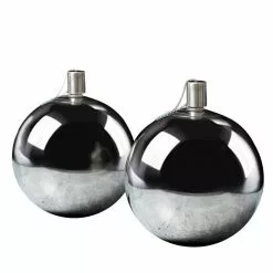 PATIO ESSENTIALS Stainless Round Tabletop Torch (2-Pack)