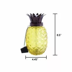 PATIO ESSENTIALS Glass Pineapple 3-in-1 Torch -Deals Silky Store patio essentials citronella torches 31388 4f 1000