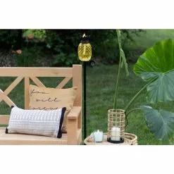 PATIO ESSENTIALS Glass Pineapple 3-in-1 Torch -Deals Silky Store patio essentials citronella torches 31388 fa 1000