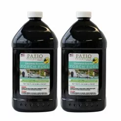 PATIO ESSENTIALS 100 oz. Citronella-Scented Torch Fuel With Pop Up Spout, 2-Pack